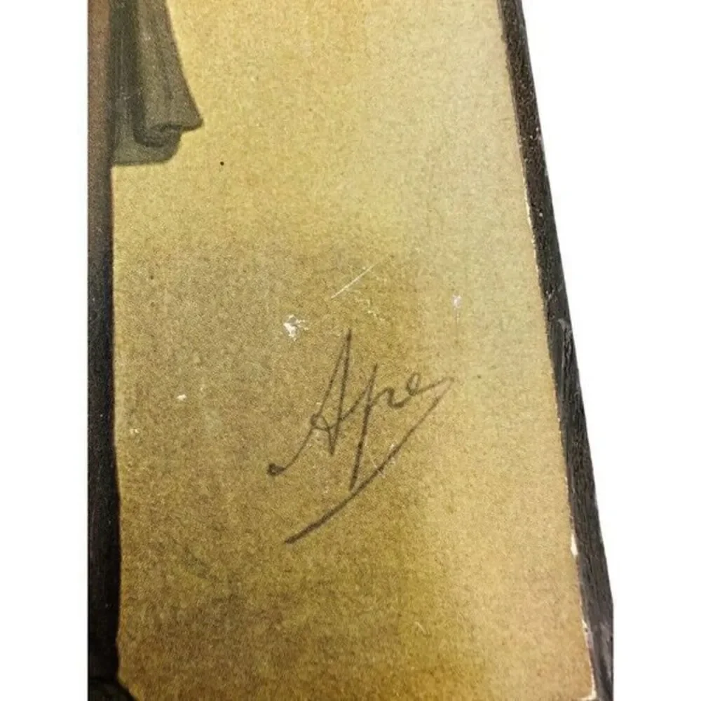 Vintage Wood Wall Plaque Of Albert Grant By Fine‎ Art Press See Photos 10.75